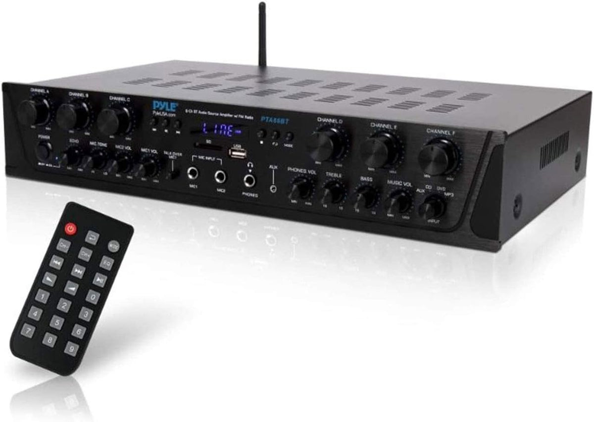 Wireless Bluetooth Stereo Receiver Amp 6 Channel 600Watt L5585
