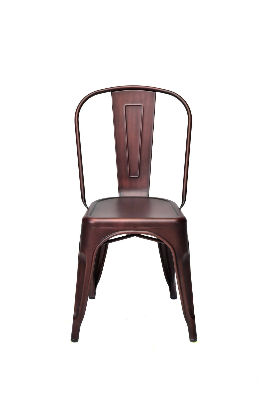 Powder Coated Steel Stackable Armless Chair Set of 4 X4818