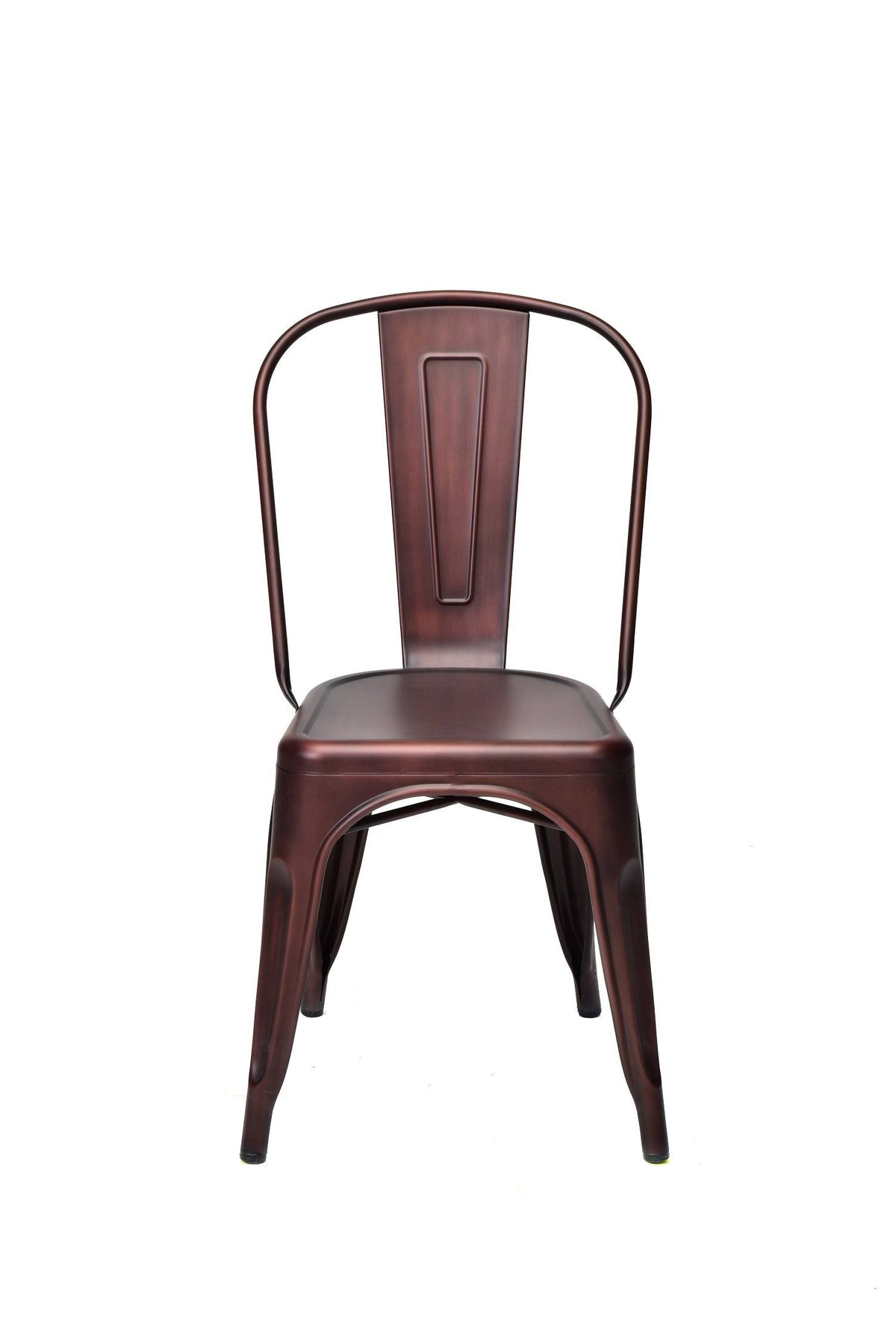 Powder Coated Steel Stackable Armless Chair Set of 4 X4818