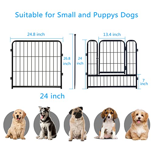 16 Panels 32 inch Heavy Duty Metal Dog Playpen Y821