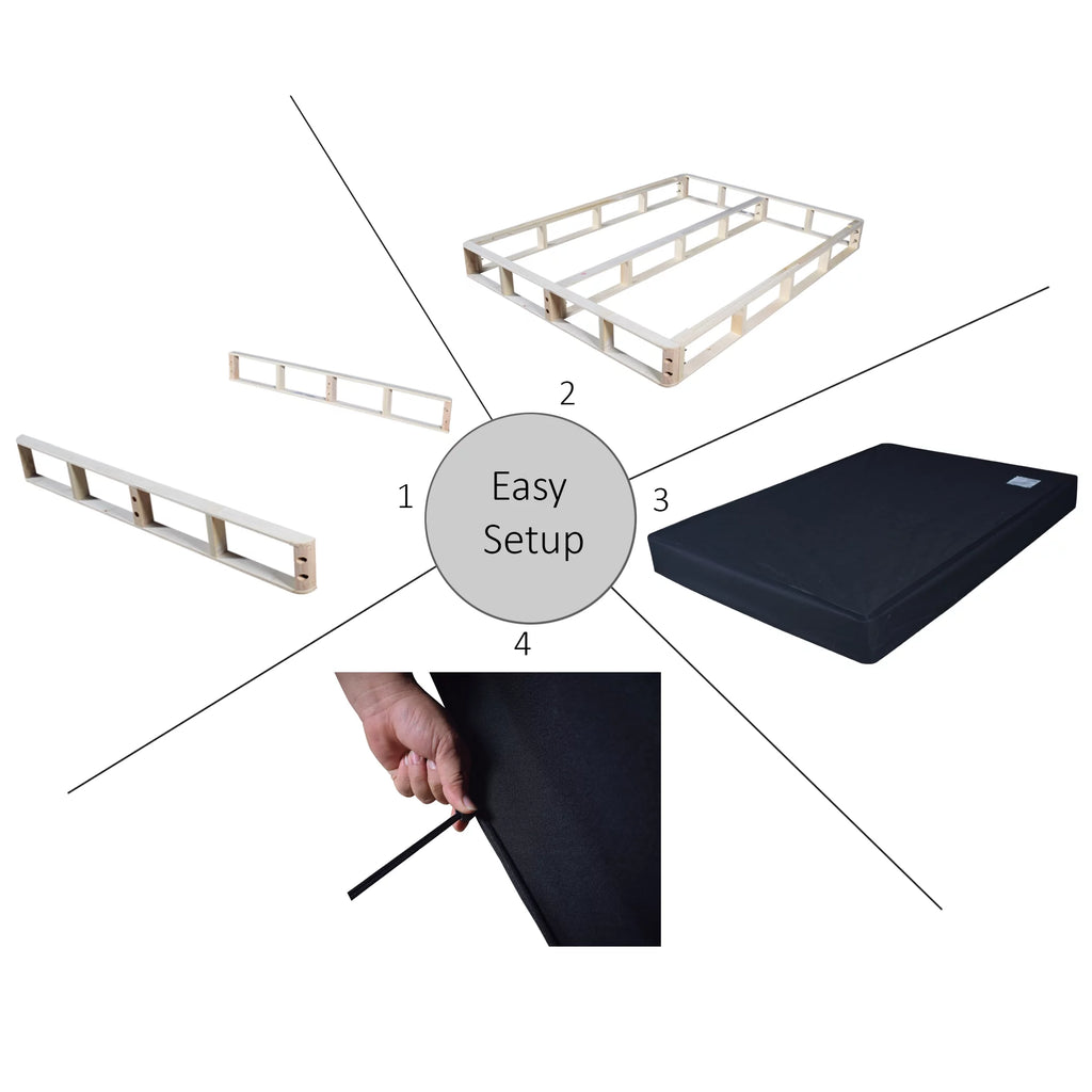 Queen Size Wooden Box Spring Q6151