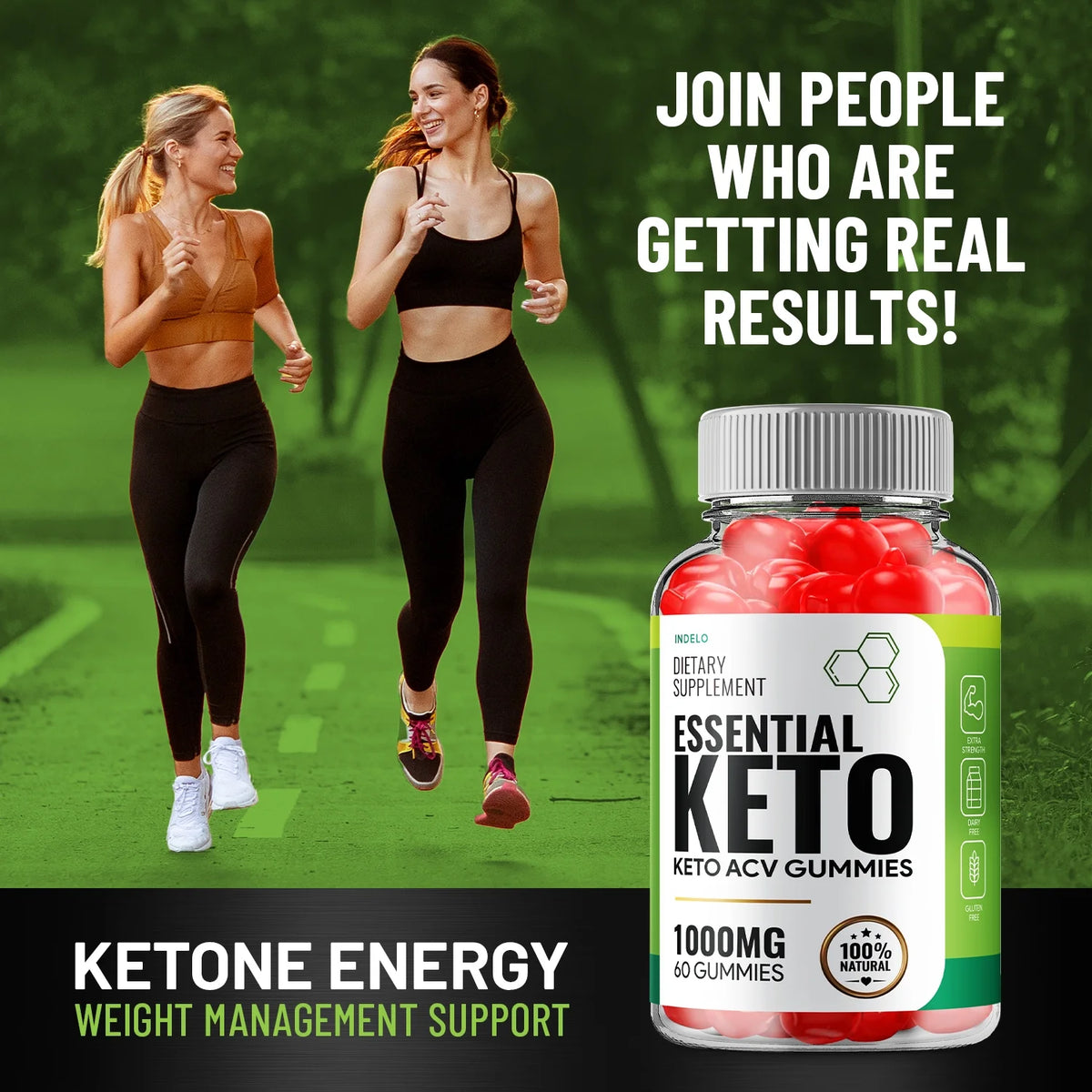 Keto ACV Gummies 1000MG with Folic Acid Beet Root 60 Gummies F1696