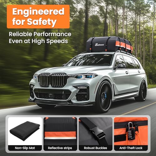 21 Cubic Feet Waterproof PVC Rooftop Cargo Carrier B732201