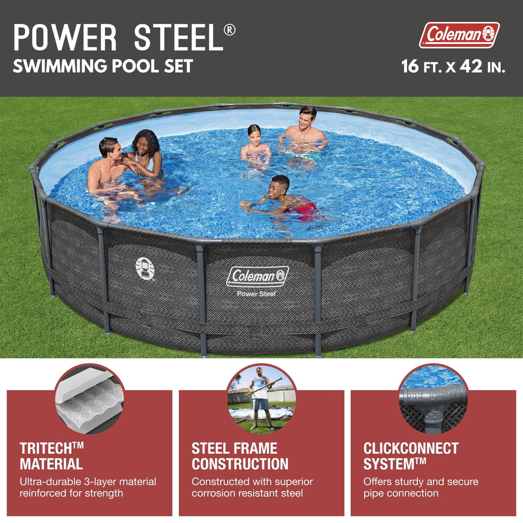 Round Metal Frame Above Ground Pool Set B800144