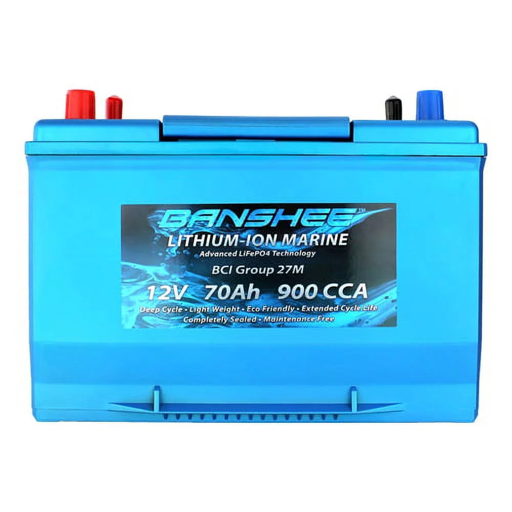 Lithium-Ion Dual Terminal RV Battery 900CCA Group Size 27 N332