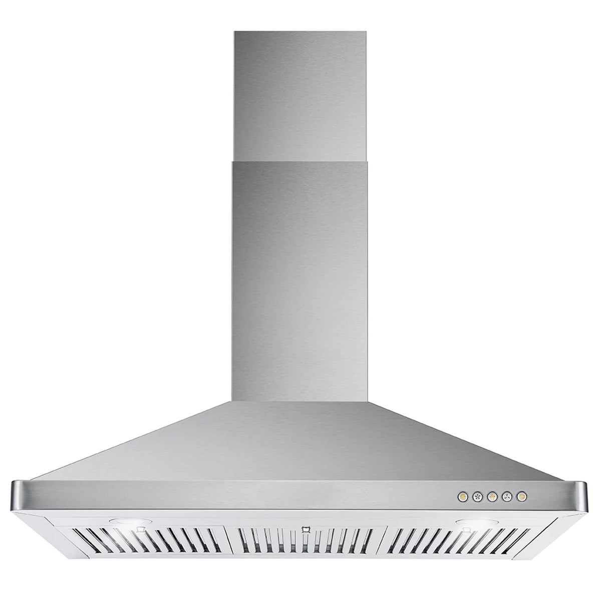 2 Piece Dual Fuel Range and Wall Mount Range Hood Kitchen Appliance Package C8755
