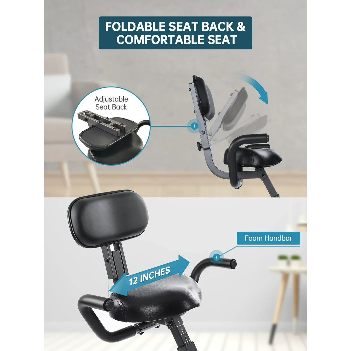 Folding Magnetic Stationary Exercise Bike V4121