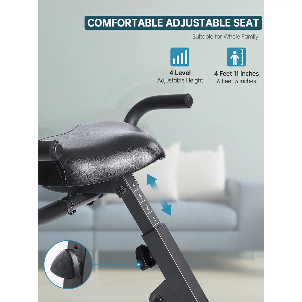 Folding Magnetic Stationary Exercise Bike V4121