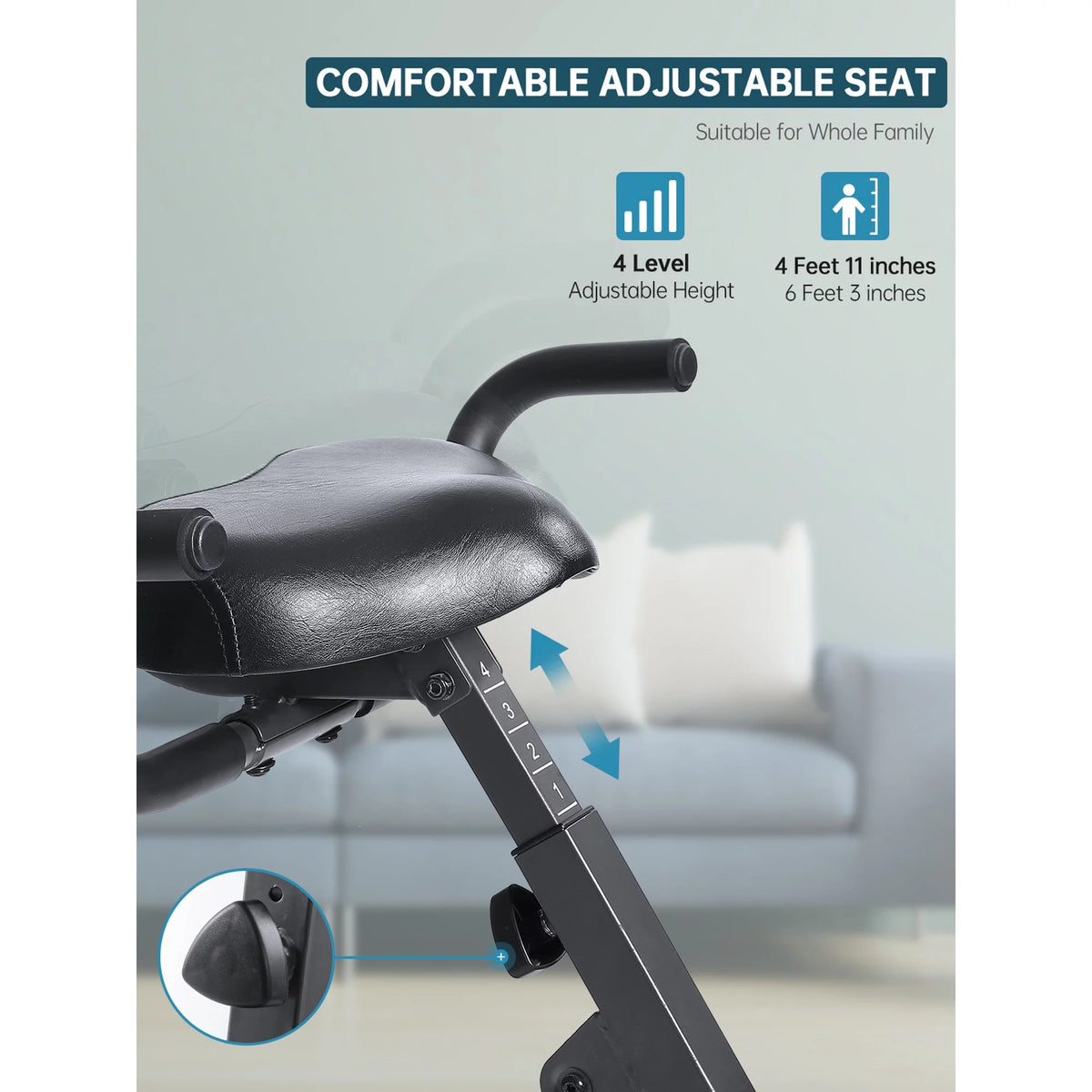 Folding Magnetic Stationary Exercise Bike V4121