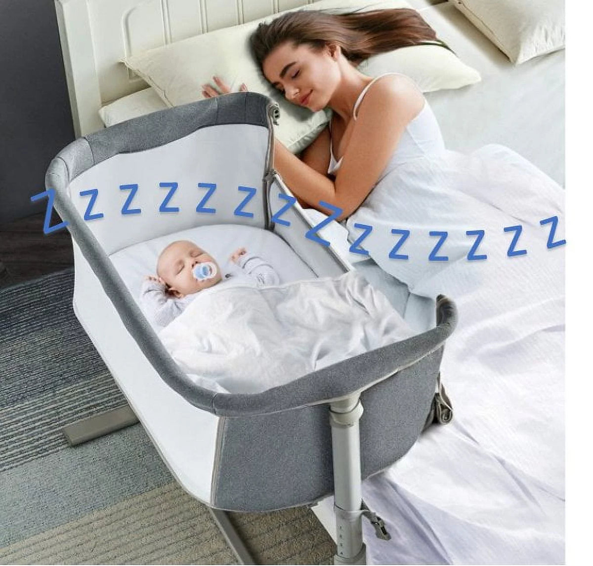 Baby Bassinet Cradle Mattress Oblong 12 x 26 Foam Waterproof Q1838