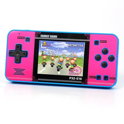 Handheld Game with 220 32-bit Video Games, 3.0” IPS Screen, Rechargeable Portable Mini Arcade H303525