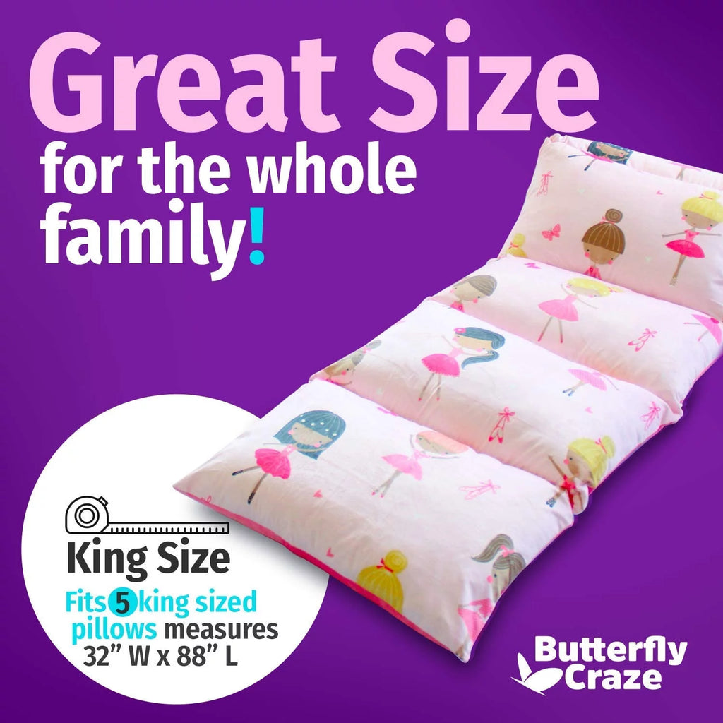 Black/White King Floor Pillow Case G8921