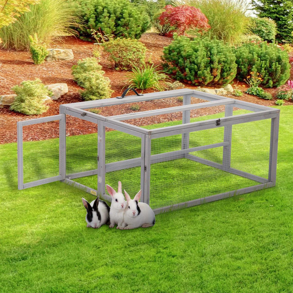 Chicken Coop & Roosting Bar Small Pet Hutch Q701