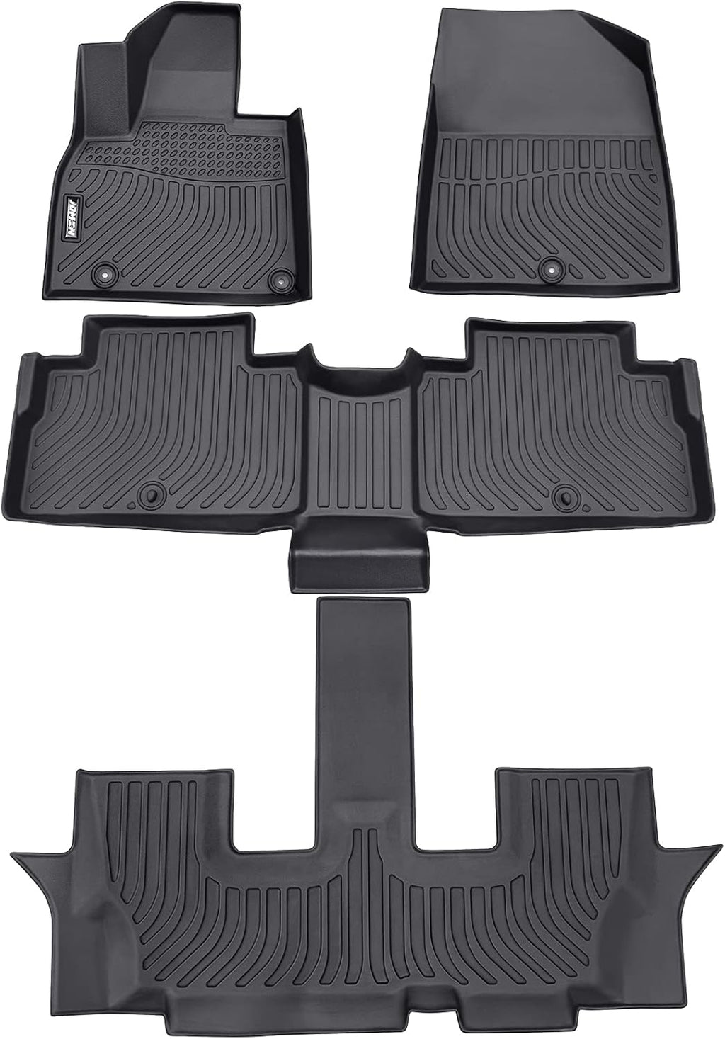 All Weather Floor Mats Custom Fit Car Floor Liner Set Black V38117