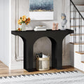 47 Inches Black Console Table with Arch Base U21089