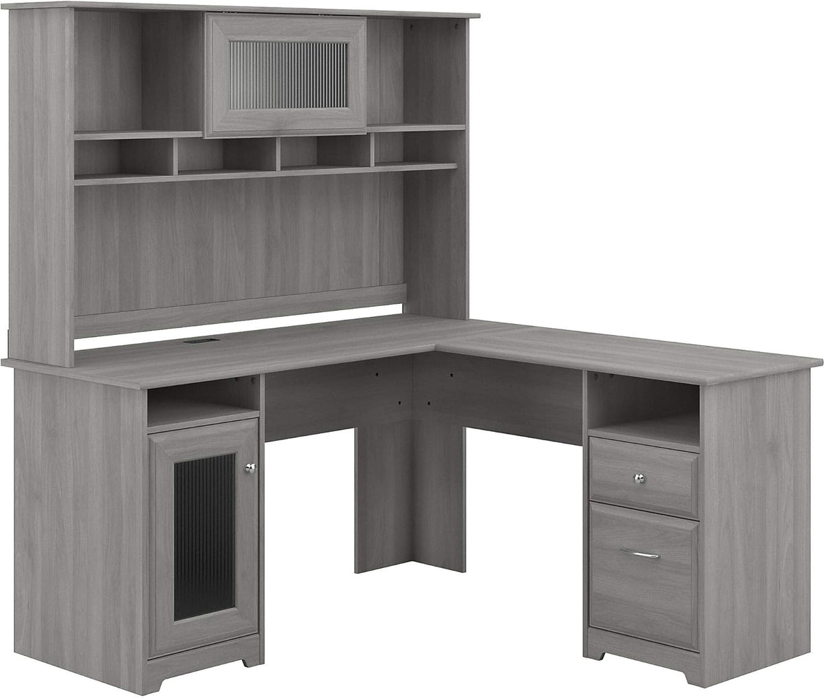 L Shaped Desk with Hutch P29633