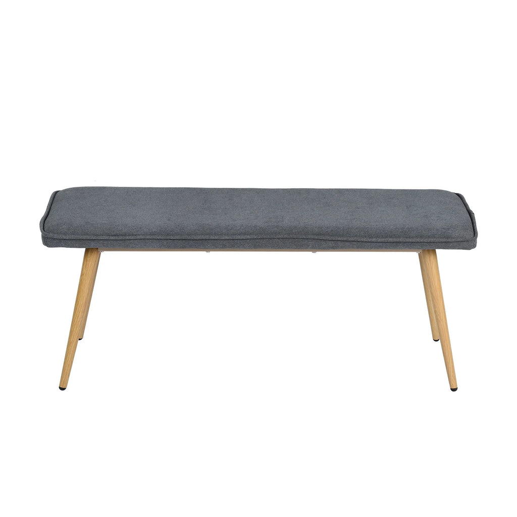 Charcoal Gray Upholstered Tufted Bench G5831