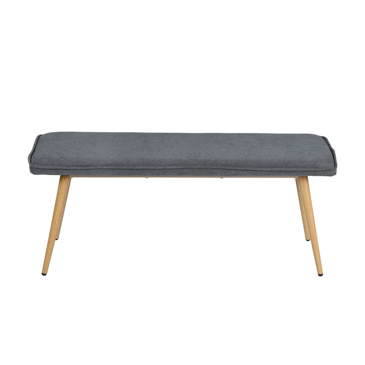 Charcoal Gray Upholstered Tufted Bench G5831