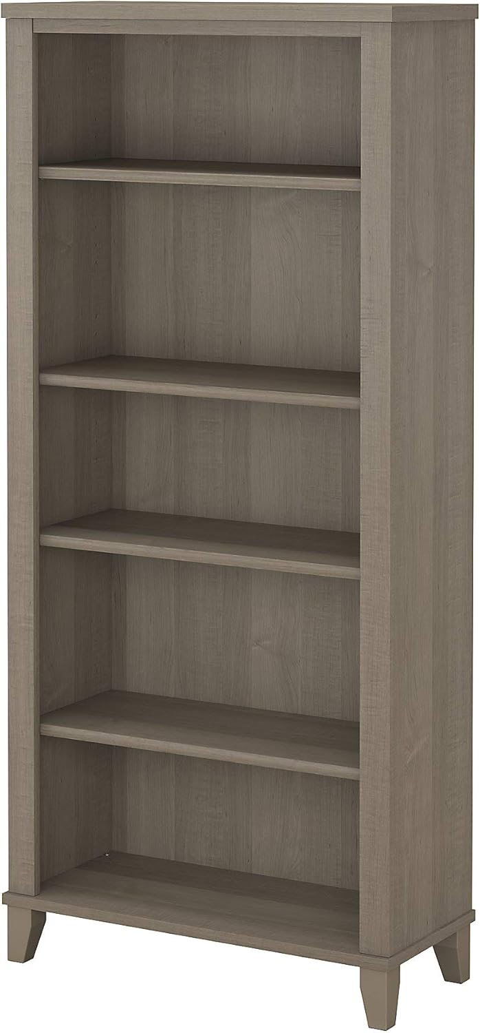 Ash Gray 5 Shelf Bookcase N341