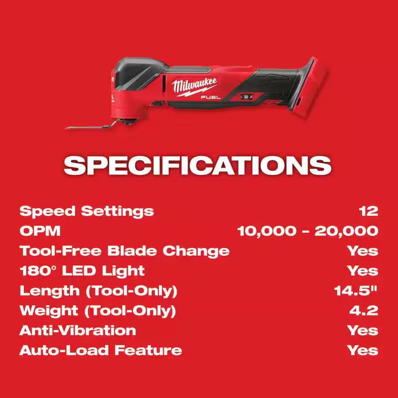 18-Volt Cordless Brushless Oscillating Multi-Tool with 5.0 Ah Battery O418182