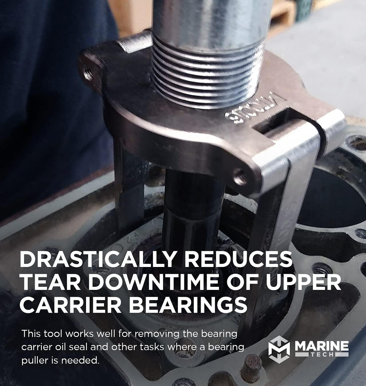 Upper Bearing Carrier Puller with Drive Shaft Collar Adapter H130895