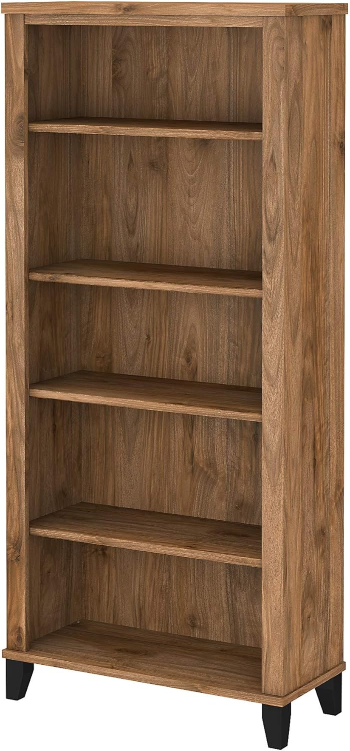 Ash Gray 5 Shelf Bookcase N341