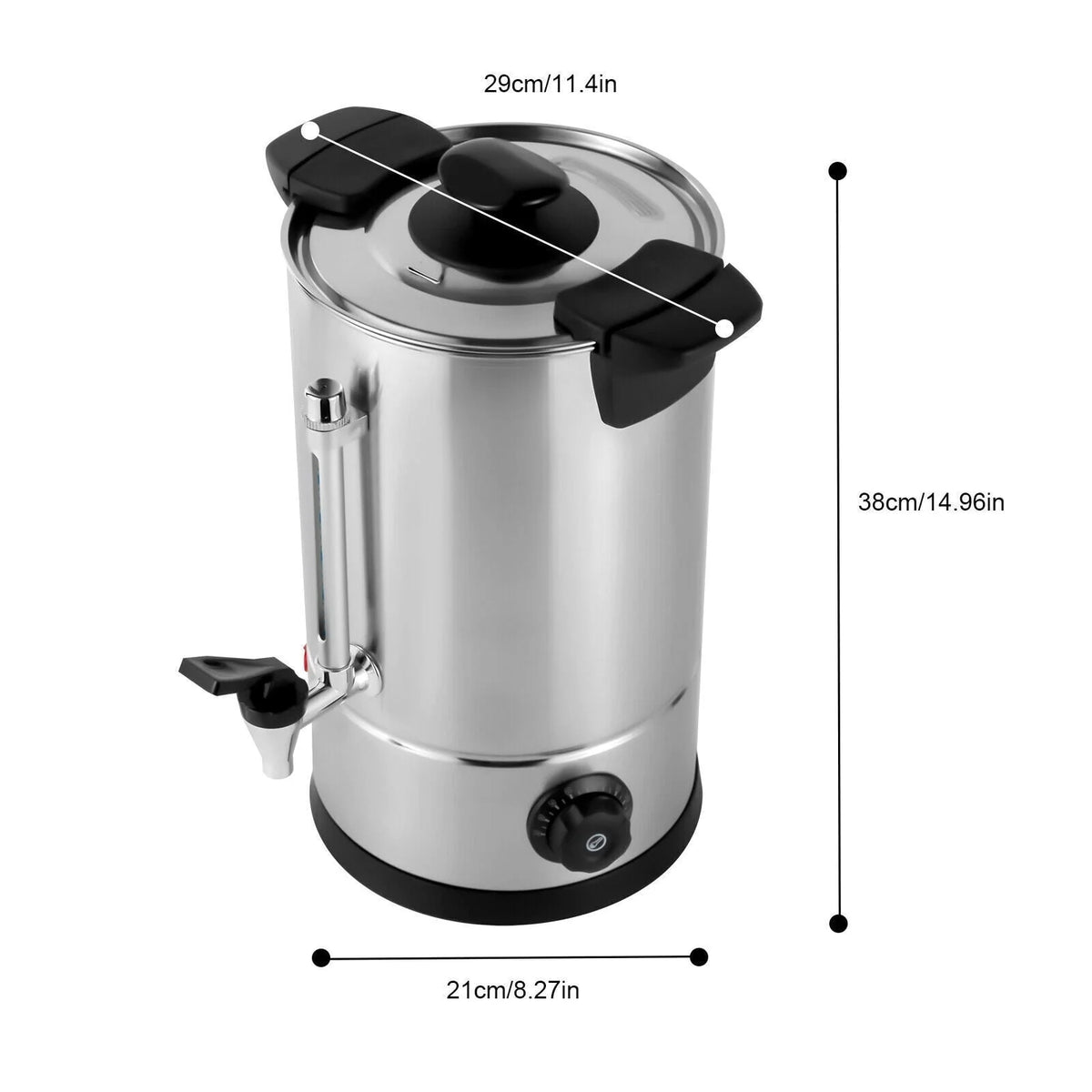 8L Stainless Steel Commercial Coffee Machine Z654
