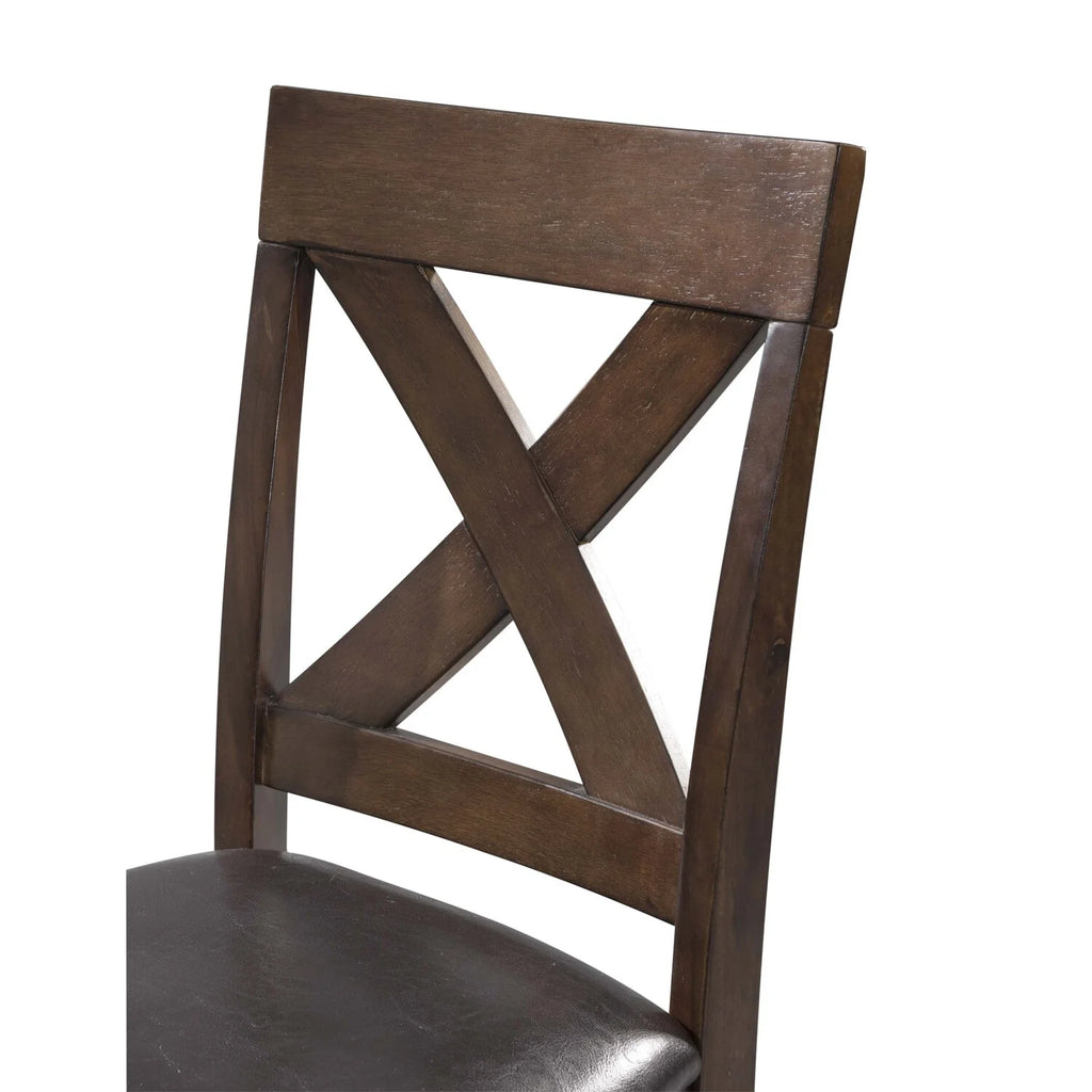Cherry Counter Height Side Chair Set Q37044