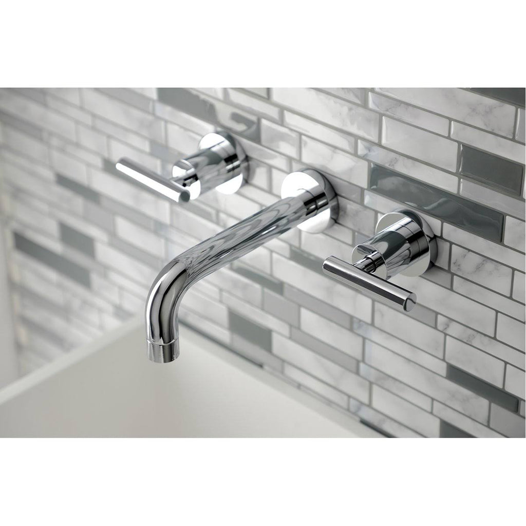 2-Handle Wall Mount Bathroom Faucet, Antique Brass X5960