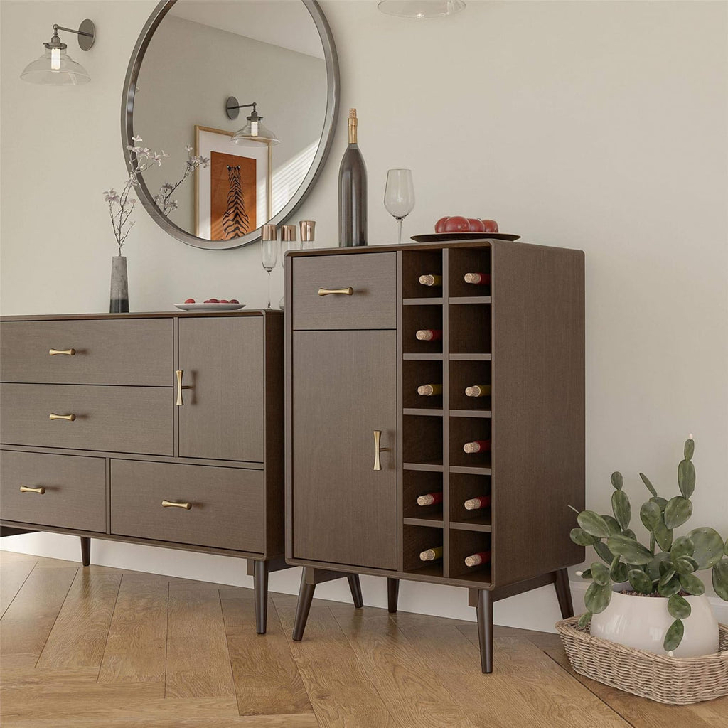 4 Shelf Walnut Bookcase O23352