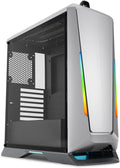 Black ATX Mid Tower PC Gaming Computer Case with Tempered Glass & RGB Front Panel F4922