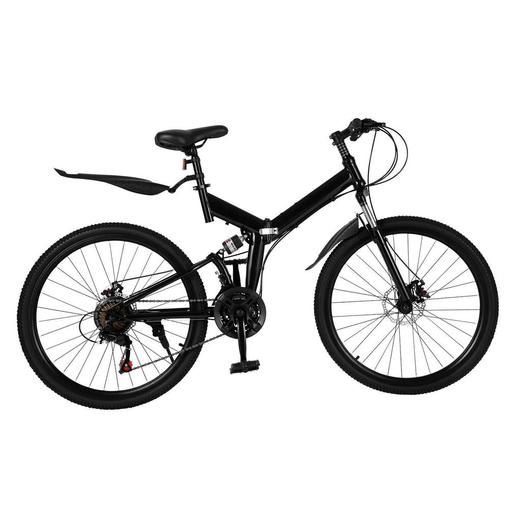26 inch 21 Speed Full Suspension Folding Mountain Bike Y538286