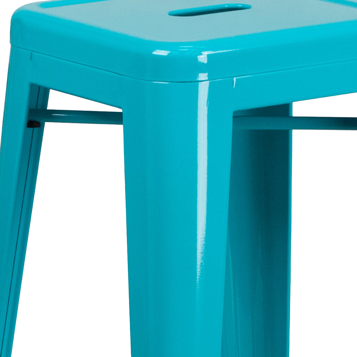 Teal-Blue Indoor-Outdoor Barstool V582