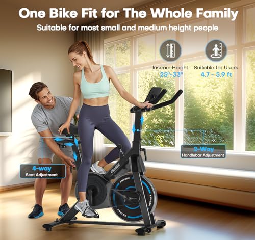 Adjustable Magnetic Resistance Stationary Bike 300LB Weight Capacity A792799