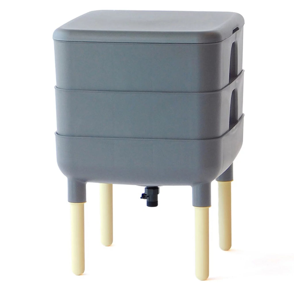 6 Gal Composting Bin System Gray Q61945