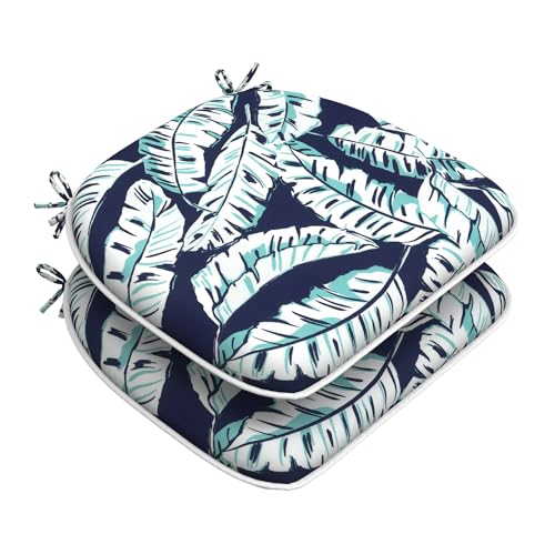Set of 4 Water Repellent Outdoor Chair Cushions 17"x 16" P277010