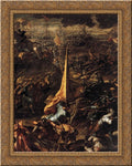 Gold Ornate Wood Framed Canvas Art J701615