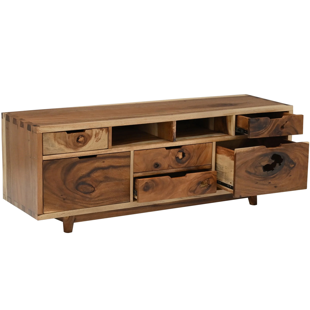 Live Edge Suar 6 Drawer Dresser B82112
