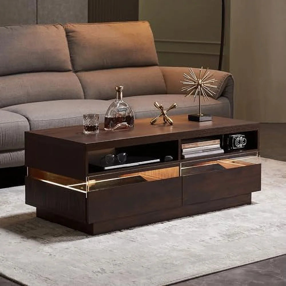 48 Inch LED Coffee Table with 2 Drawers H690940