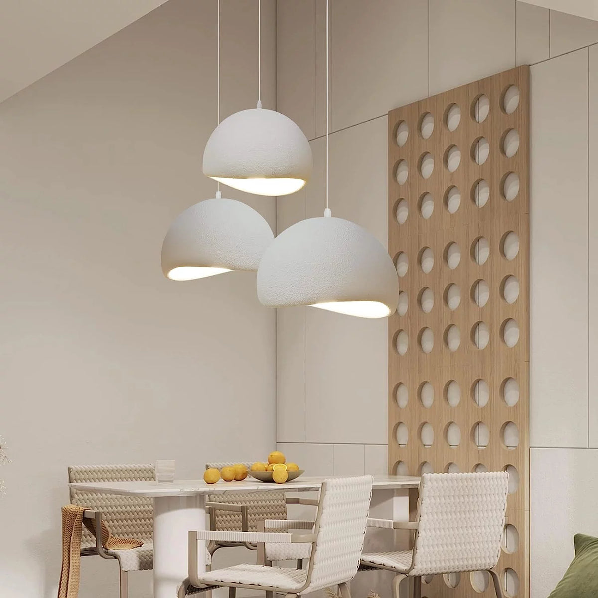 Handmade Oval Resin Chandelier Lamp L364