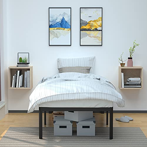 Full Size Black Steel Platform Bed Frame T162070