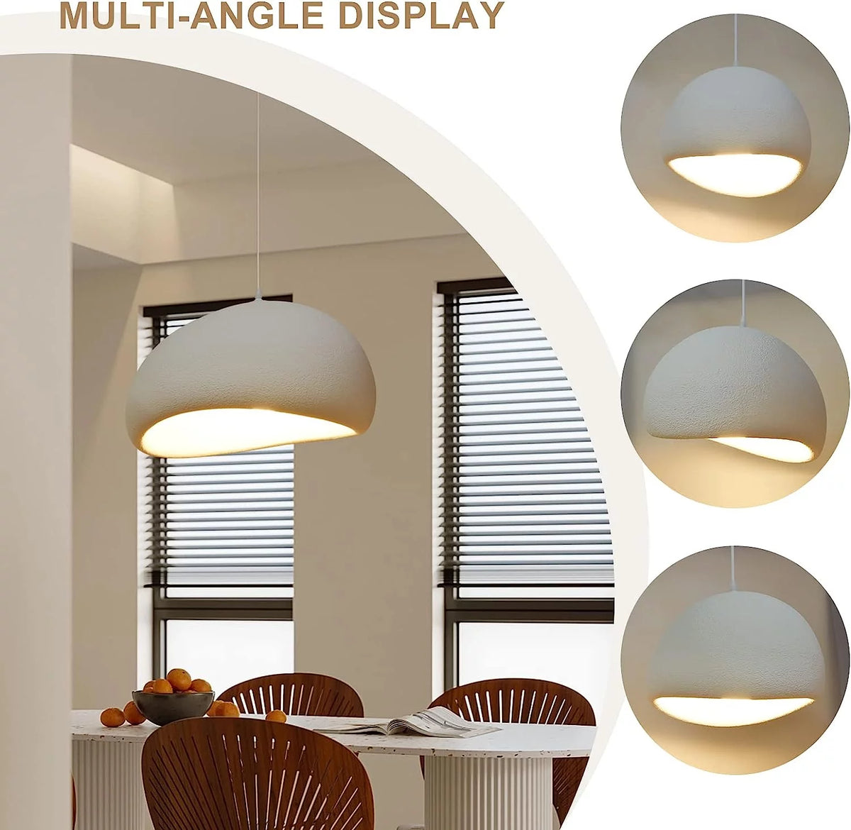 Handmade Oval Resin Chandelier Lamp L364