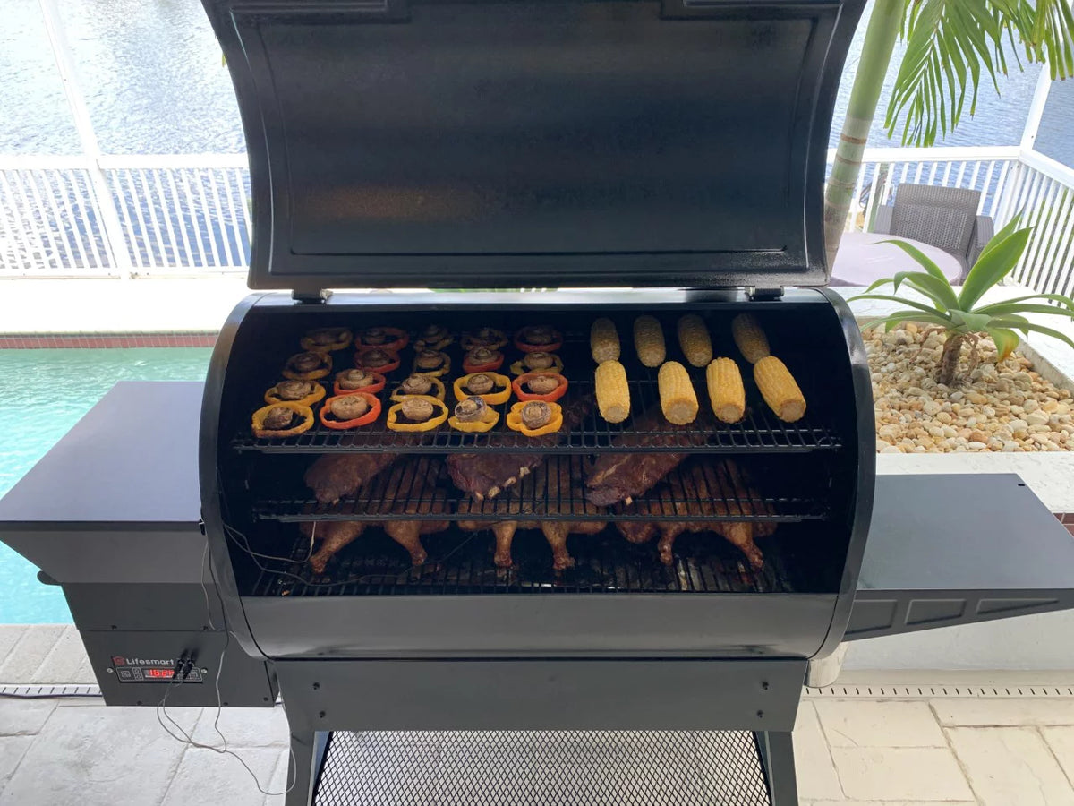 2000 Square Inch Pellet Grill and Smoker with 3 Cooking Racks P82288
