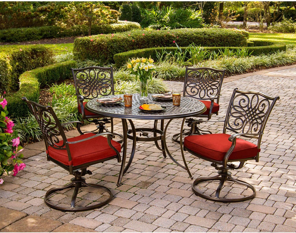 5-Piece Cast Aluminum Outdoor Patio Dining Set E52537