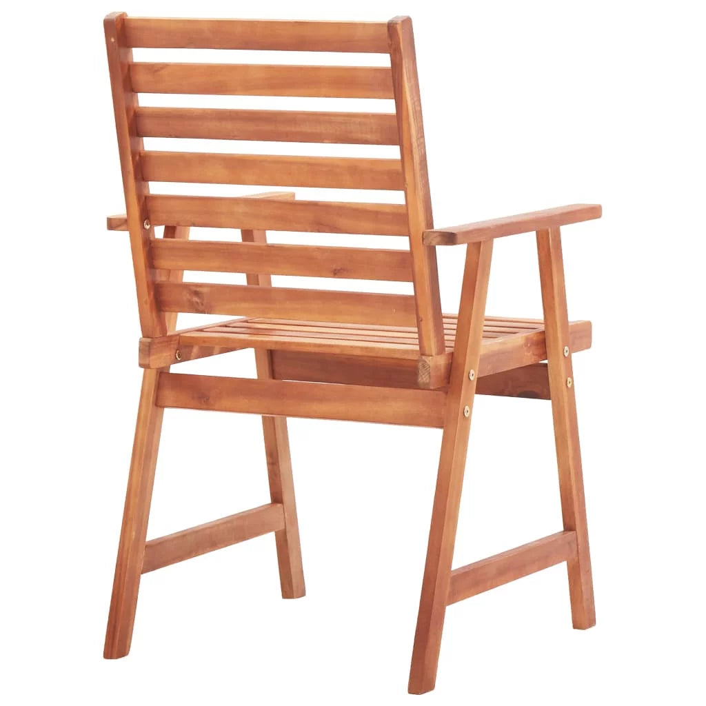 2 pcs Acacia Wood Patio Dining Chairs R976