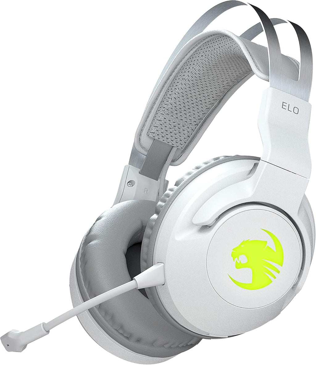 White Wireless Gaming Headset with Detachable Microphone Y837