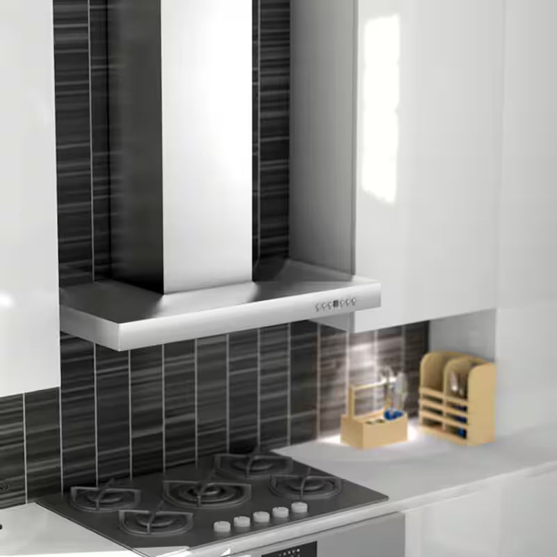 400 CFM Convertible Wall Mount Range Hood in Stainless Steel E6036