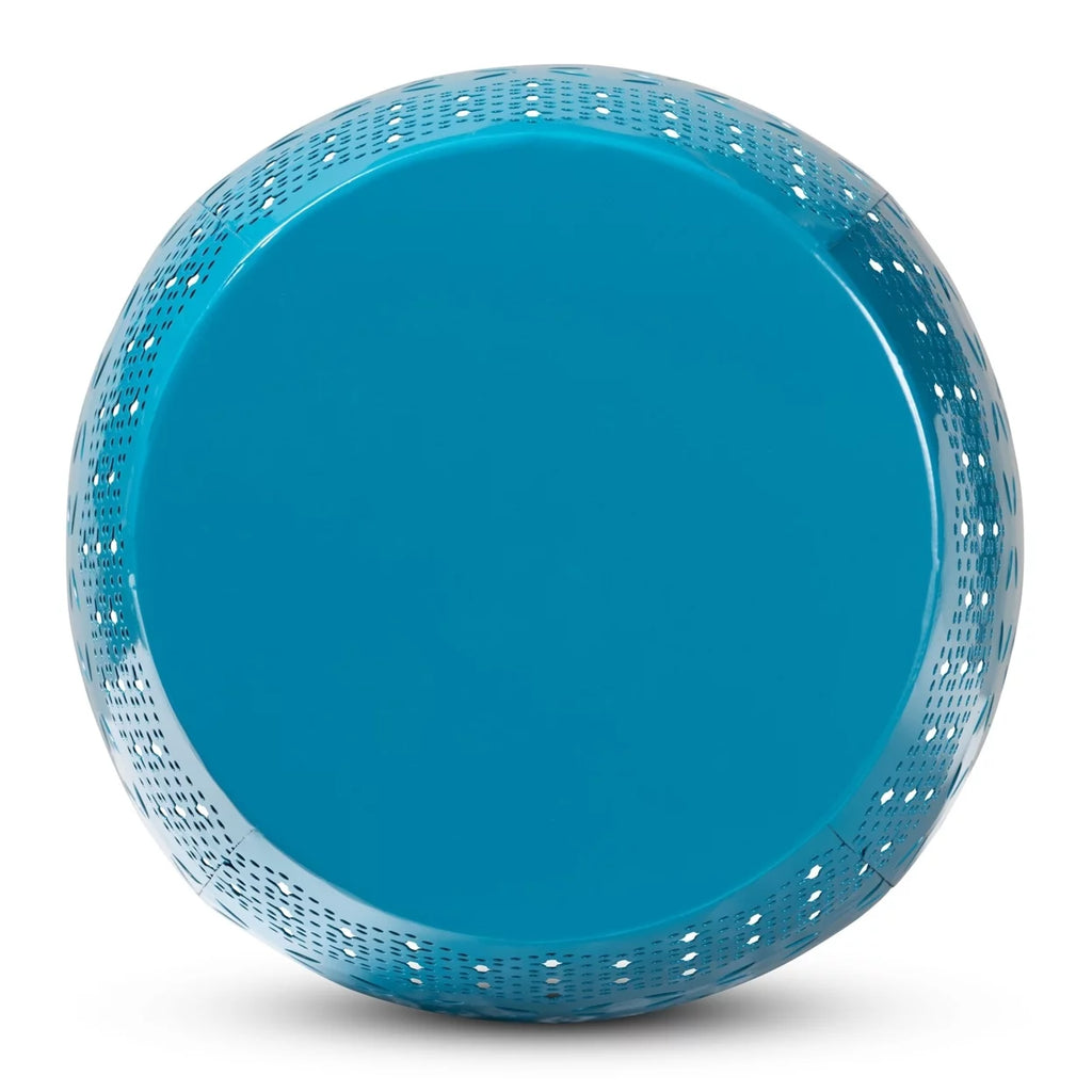 Blue Metal Outdoor Side Table R834