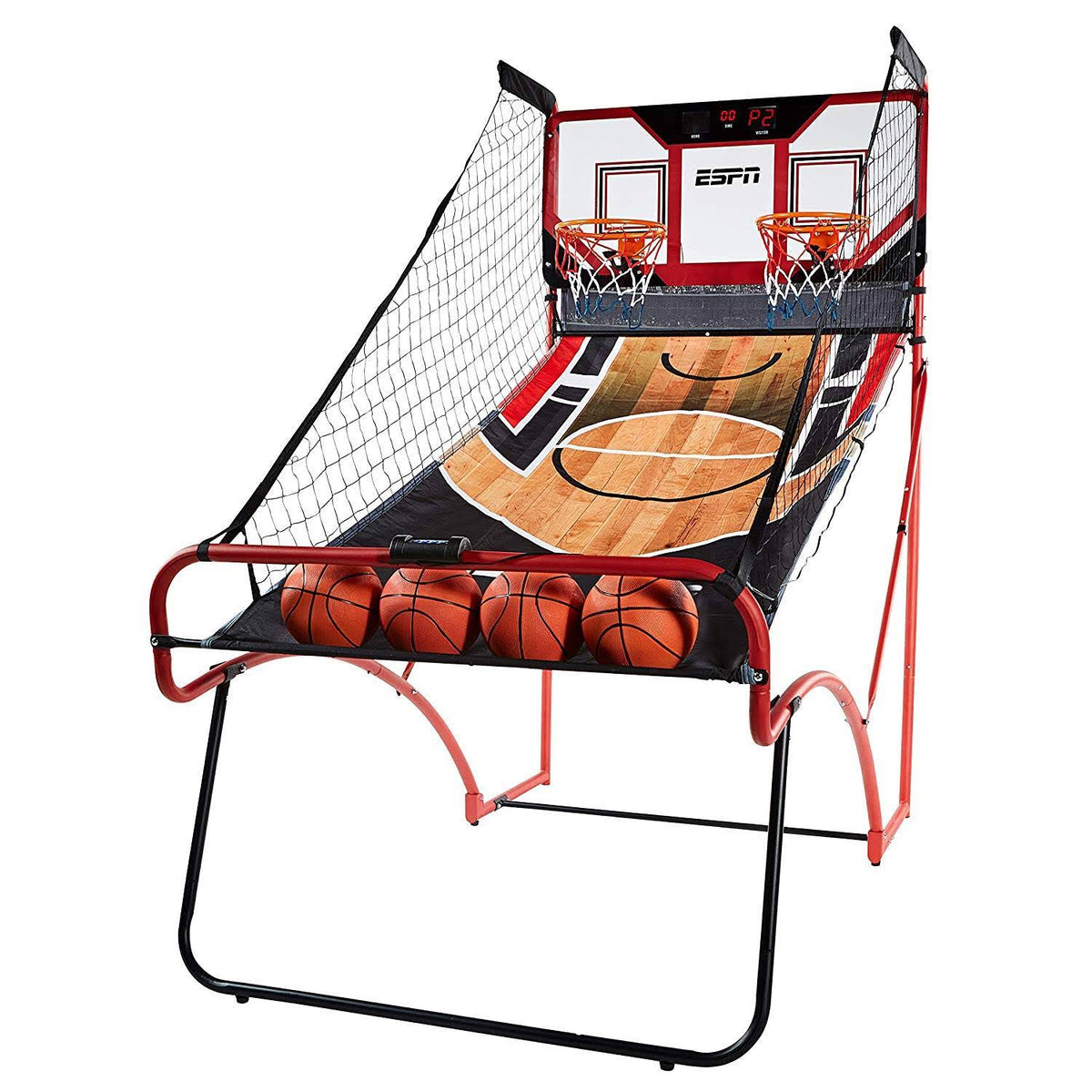 2 Player Basketball Game with Polycarbonate Backboard and LED Scoring Z9797