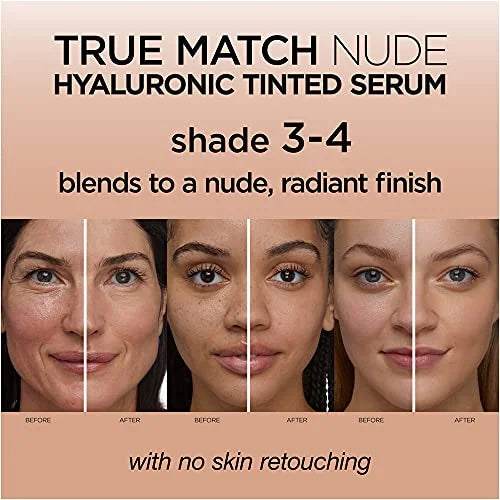 Tinted Serum Foundation with Hyaluronic Acid, Light-Medium, 1 fl. oz. K650909